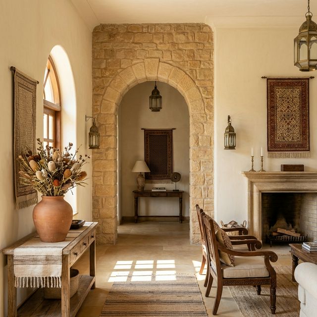 Beautiful arched interior of Avon Retreat